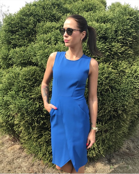 Šaty dámské Sportmax královsky modré